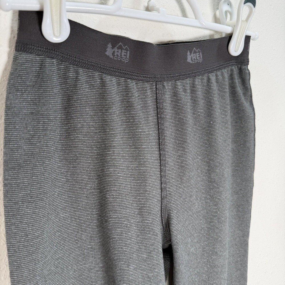REI CO-OP Base Layer Pants Kids Size Small 8 Gray Outdoor Thermal Boys Girls